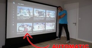 Automatic Floor Screen Projector VividStorm 100 Inches