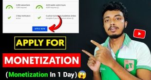 How To Apply For YouTube Monetization 2021 | Apply For YouTube Monetization Step By Step