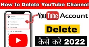 youtube channel delete kaise kare | how to delete youtube channel 2022