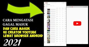 Cara masuk creator studio youtube lewat android terbaru 2021| tutorial android buat pemula