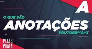 A: O que são ANOTAÇÕES? 📹  Youtube De A a Z