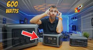 🤯 Portable UPS or power station? 🔥 ALLPOWERS R600 ☀️🔌 Charge with solar panels and power your PC!